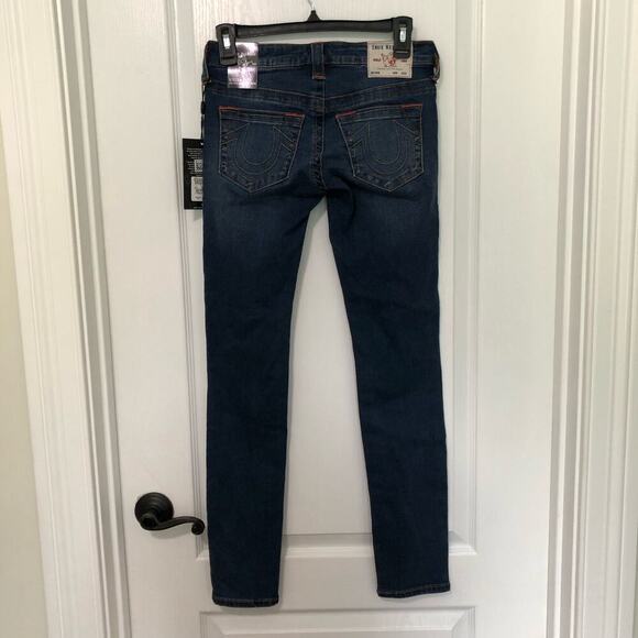 True Religion Women's Stella Mid-Rise Flap  SkinnyLeg Jeans Size 26 New With Tag - Picture 6 of 10